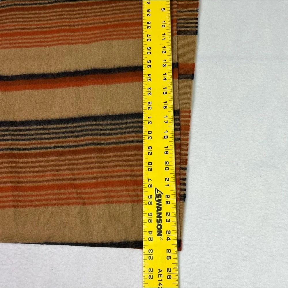 Vintage 100% wool strip scraf
